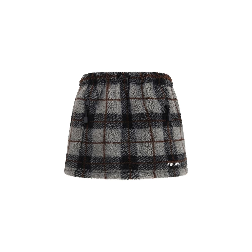 Miu Miu Multicolor Nylon Miniskirt