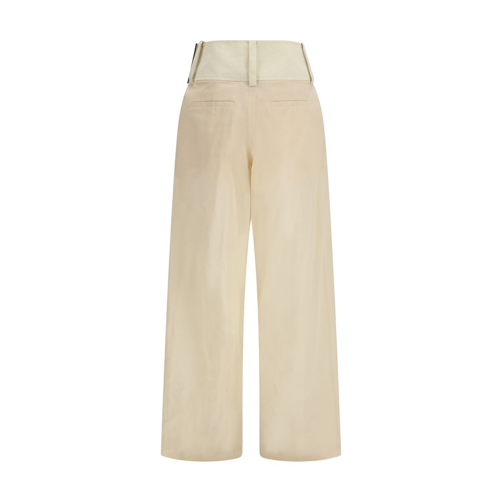 Max Mara Beige Cotton Casual Pants-2