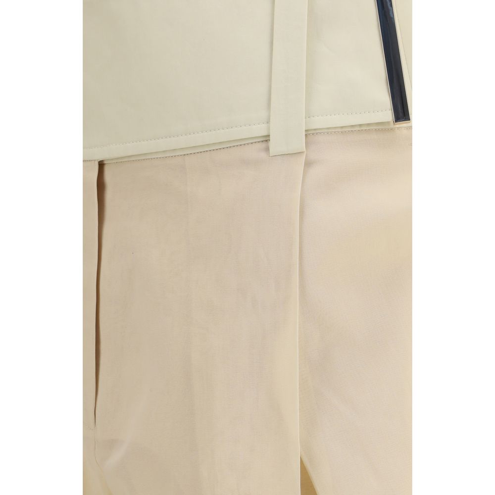Max Mara Beige Cotton Casual Pants-3