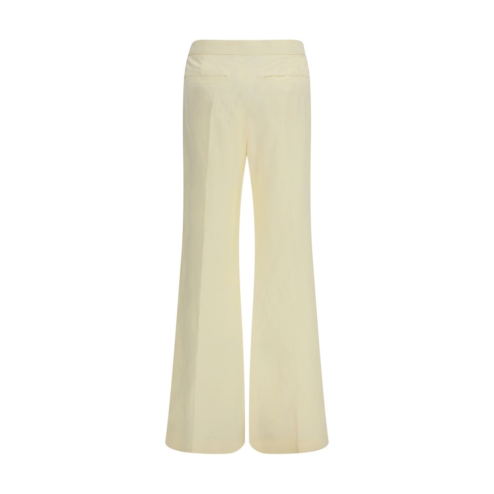 Max Mara Beige Viscose Flared Pants-2