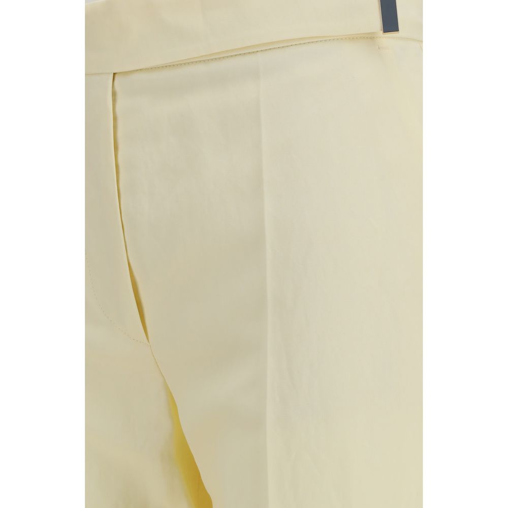 Max Mara Beige Viscose Flared Pants-3