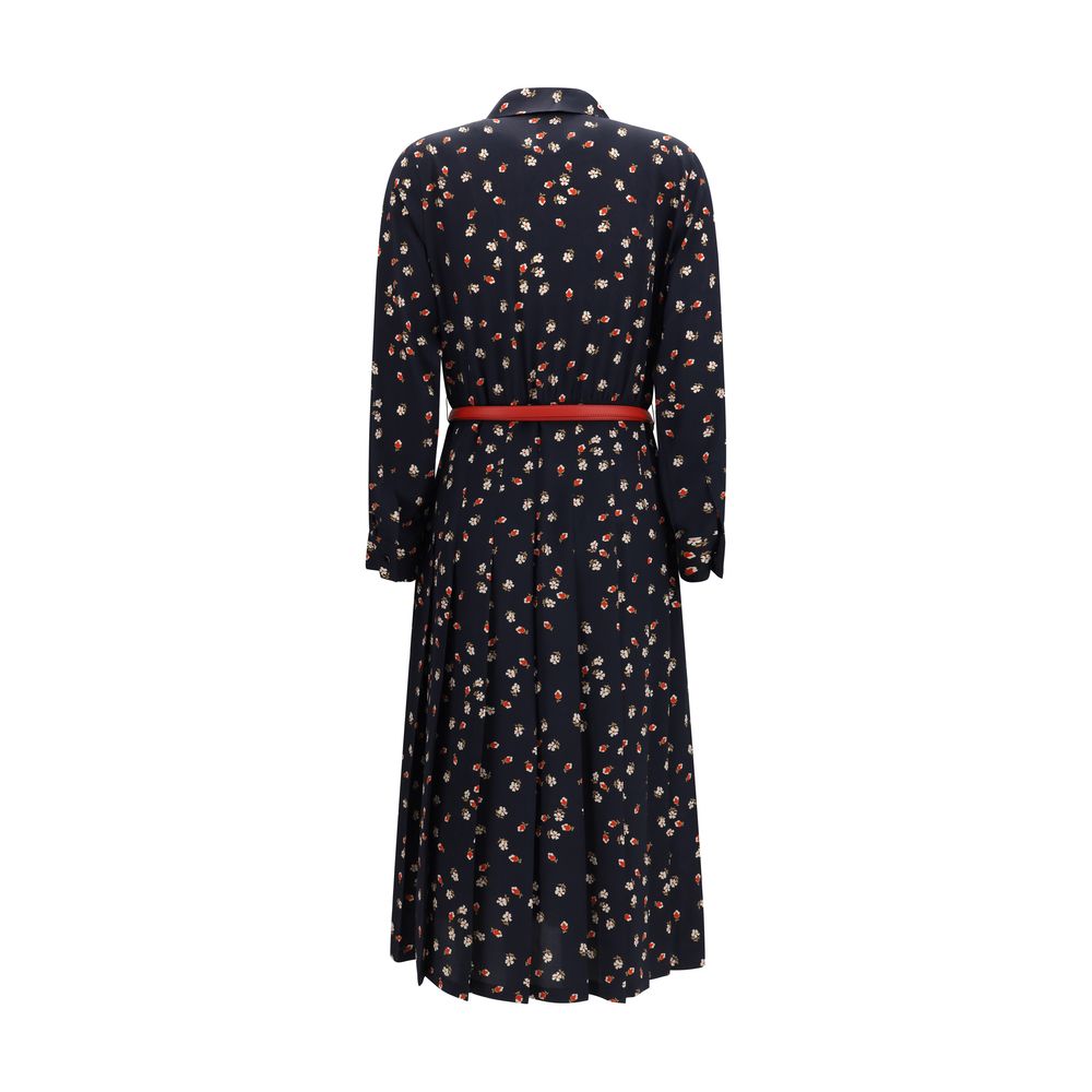Max Mara Blue Silk Leisure Dress-2