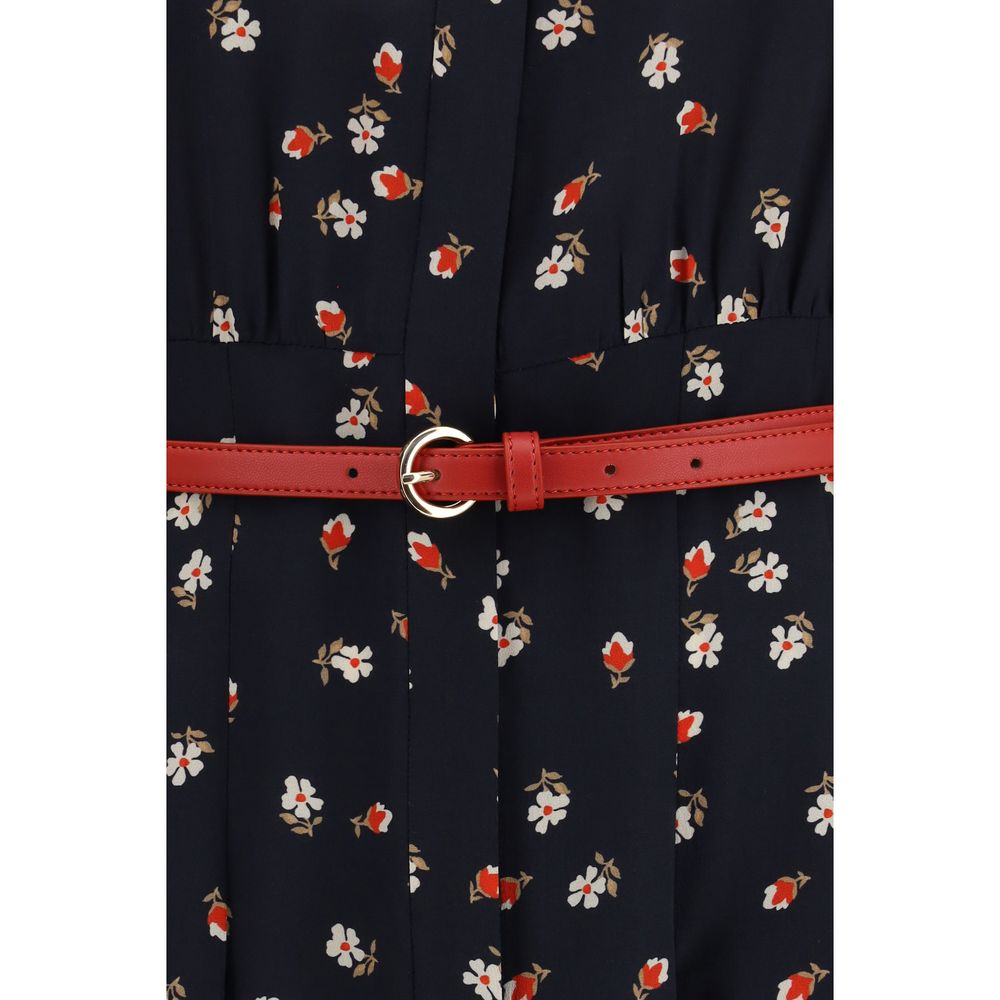 Max Mara Blue Silk Leisure Dress-3