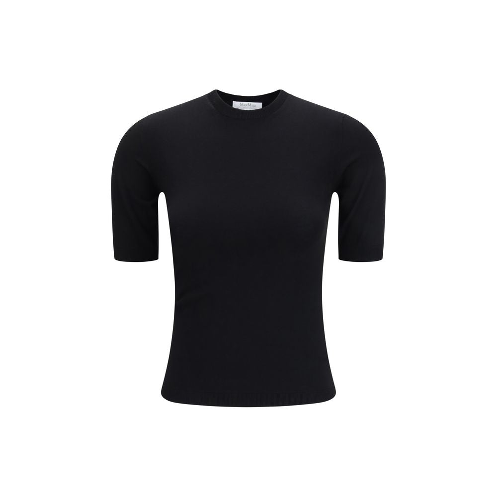 Max Mara Schwarzes T-Shirt aus Viskose