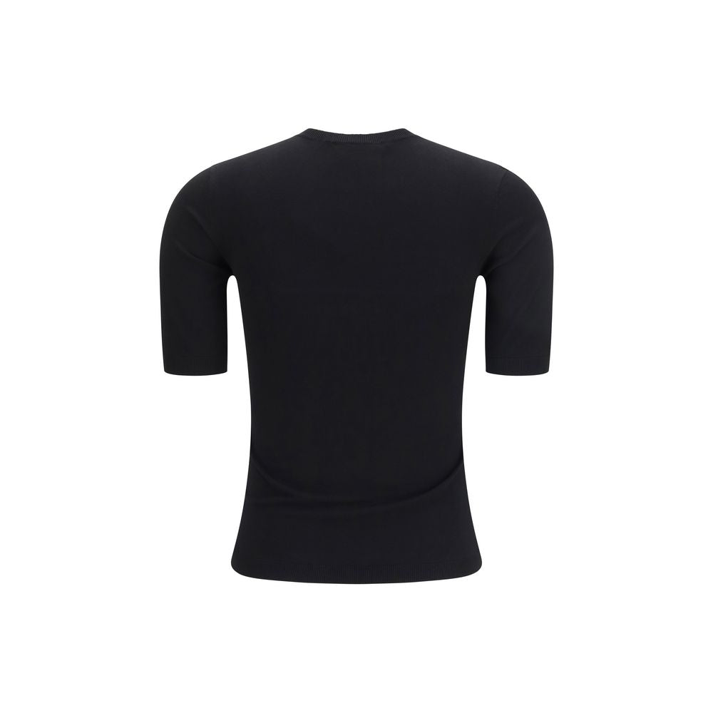 Max Mara Schwarzes T-Shirt aus Viskose-2