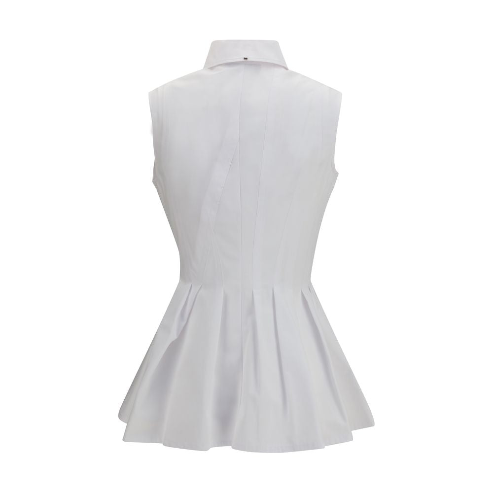 Max Mara Weißes Baumwollhemd-2
