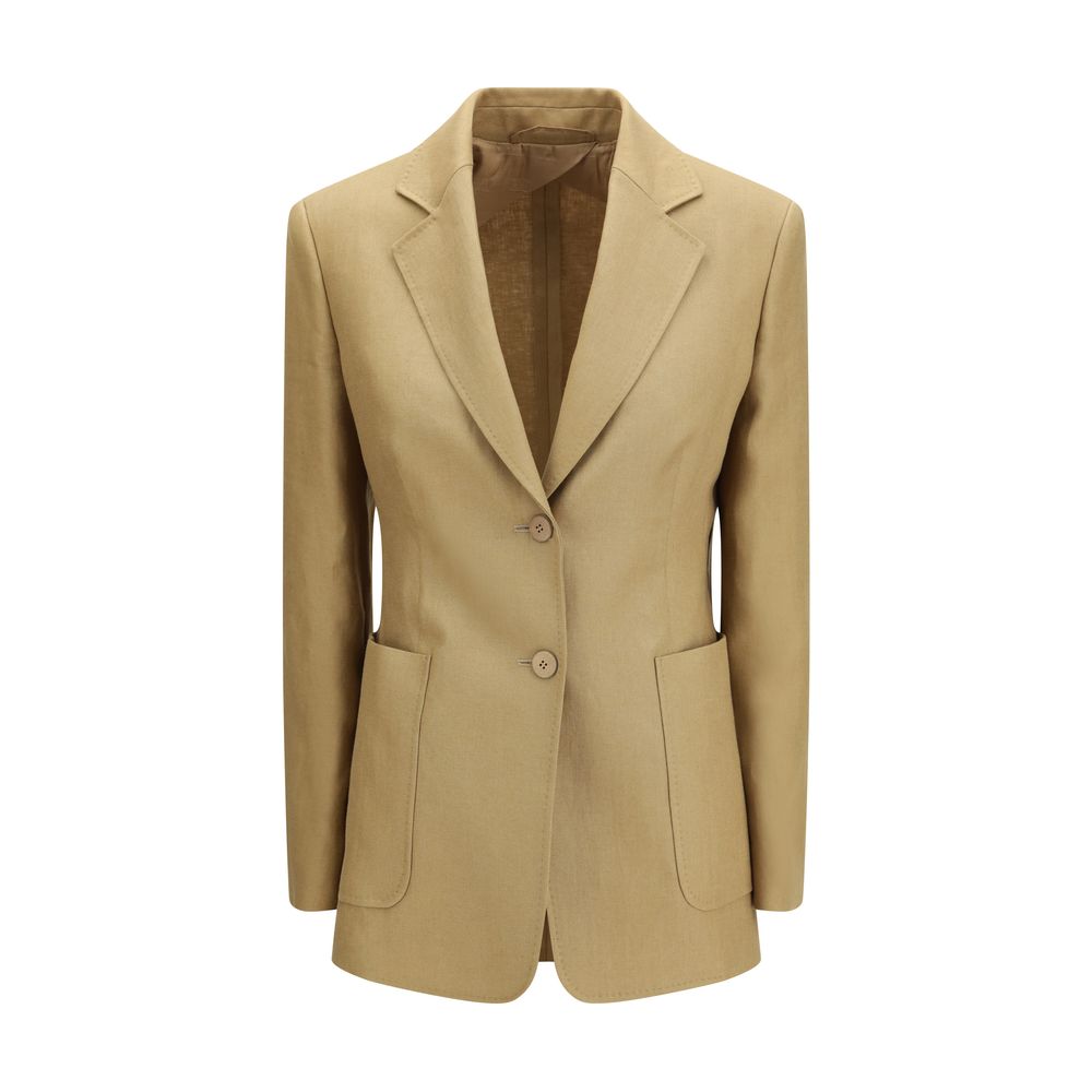 Max Mara Beige Linen Jacket and Coat-1