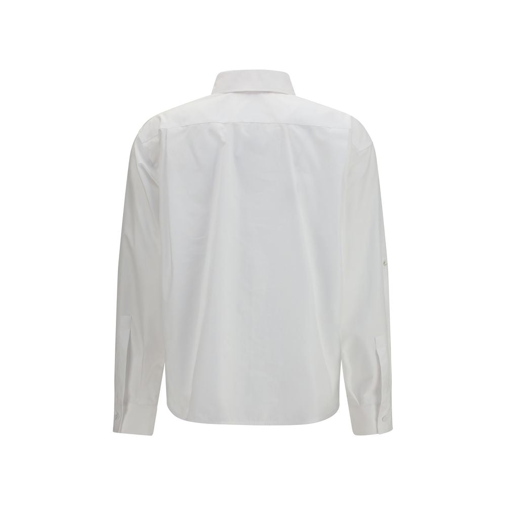 Max Mara Weißes Baumwollhemd-2