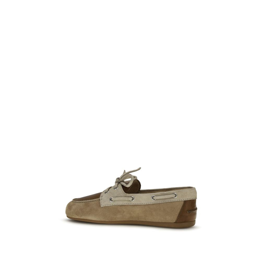 Miu Miu Multicolor Calf Leather Bos Taurus Slip-On Loafers-3