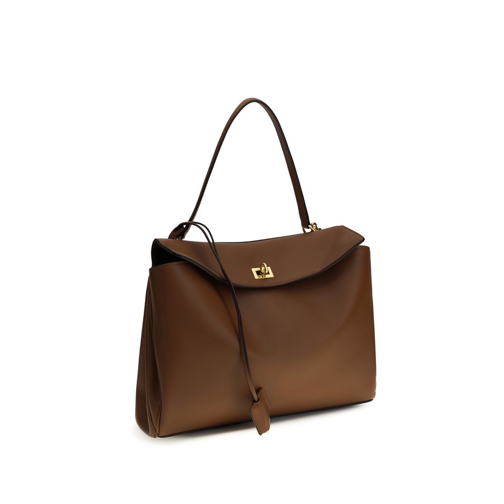 Balenciaga Braune Kalbsleder Bos Taurus Schultertasche-2