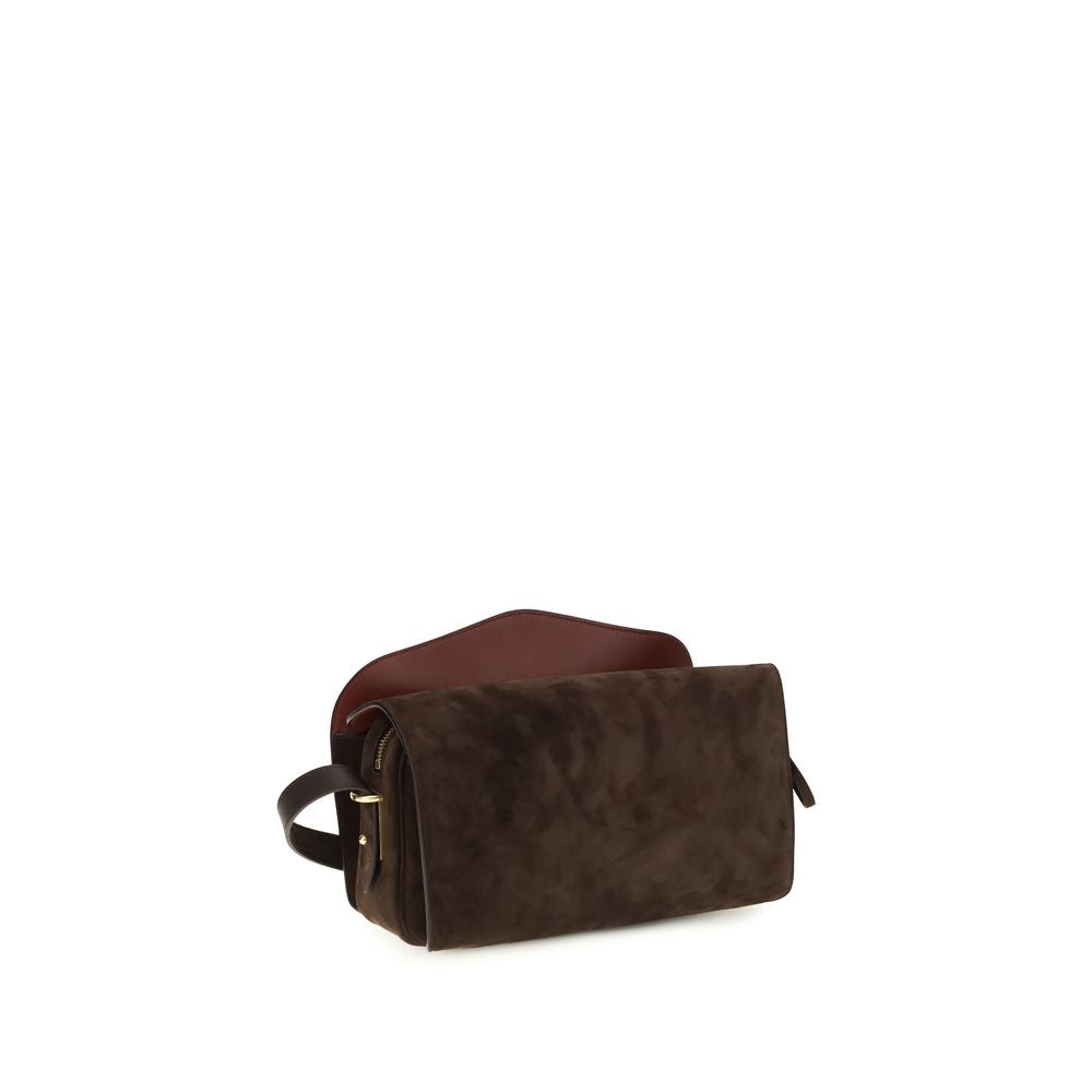 Balenciaga Braune Kalbsleder Bos Taurus Schultertasche-3
