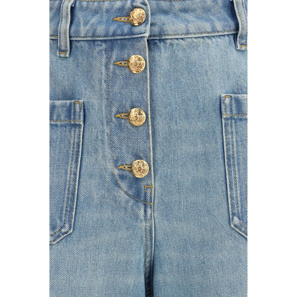 Valentino Blaue Baumwolljeans Denim-3