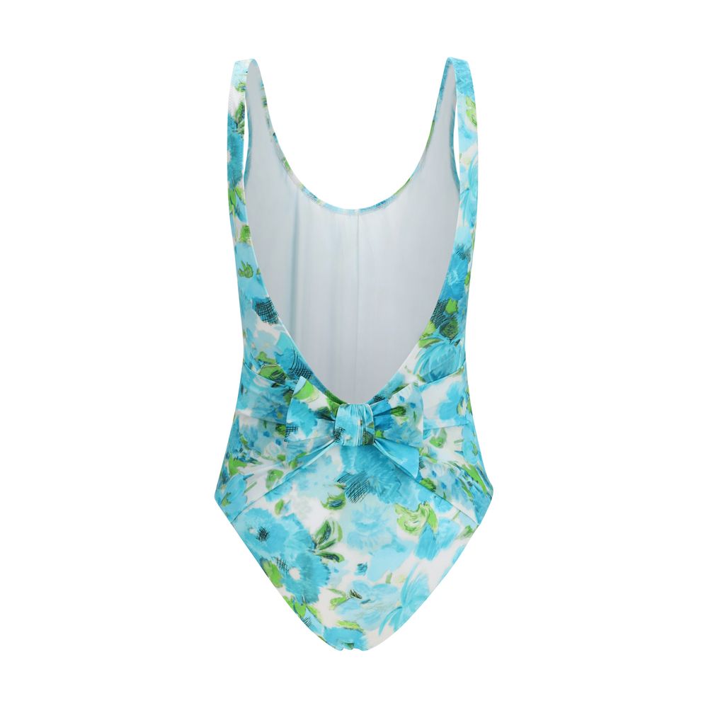 Chloé Einteiliger Badeanzug aus blauem Polyamid-2