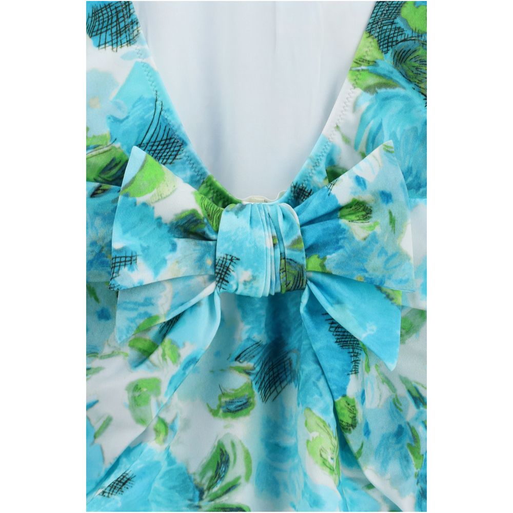 Chloé Einteiliger Badeanzug aus blauem Polyamid-3