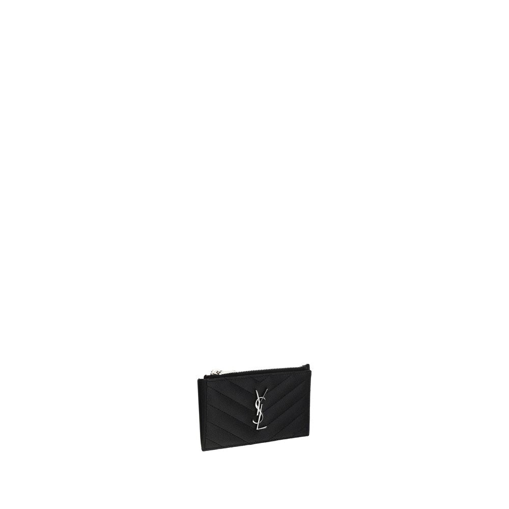 Saint Laurent Black Calfskin Bos Taurus Wallet-2