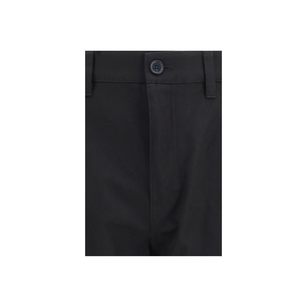 Burberry Schwarze Baumwoll-Chino-Hose-3