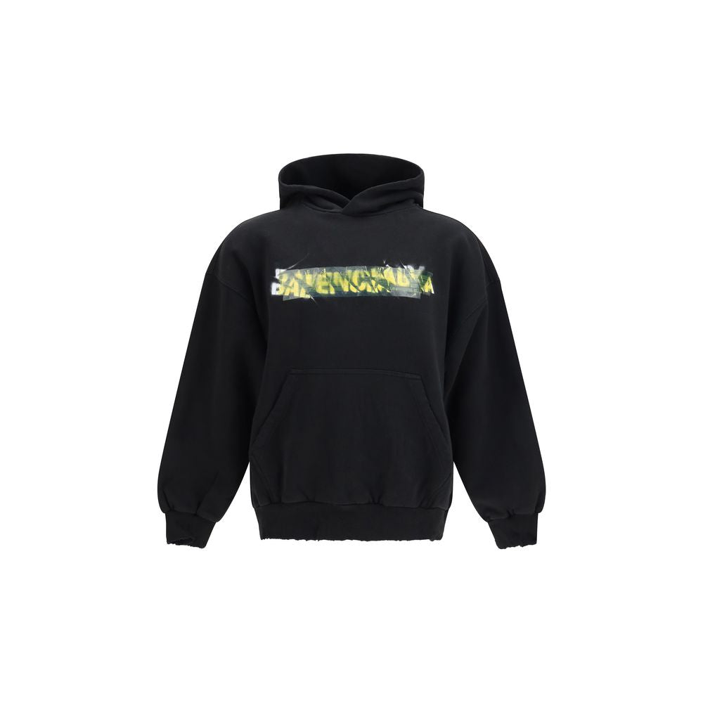 Balenciaga Schwarzer Baumwoll-Sweatshirt-1