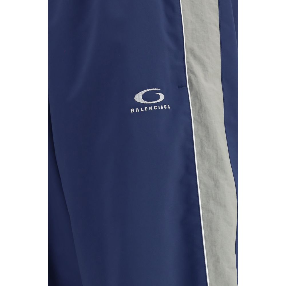 Balenciaga Blue Polyester Jogging Pants (Track Pants)-3