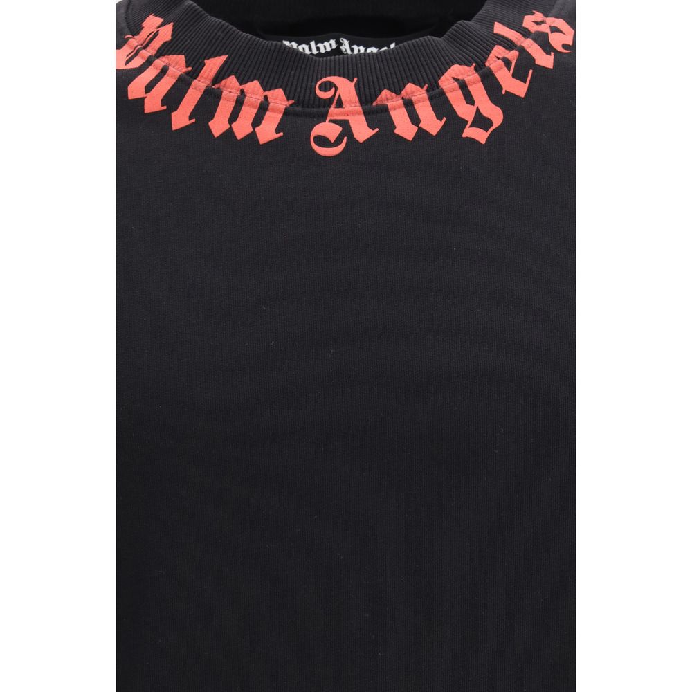 Palm Angels Black Cotton Sweatshirt-3