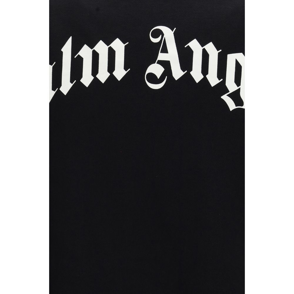 Palm Angels Schwarzer Baumwoll-Sweatshirt-3