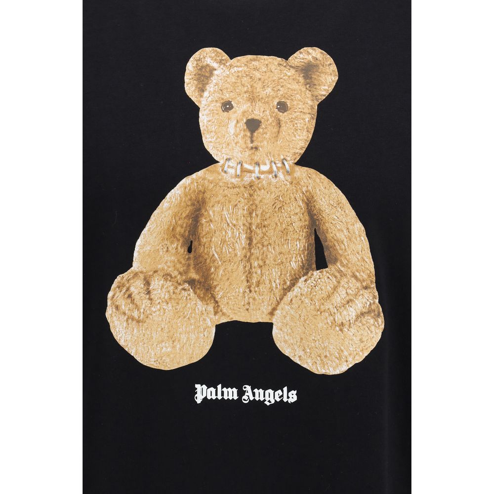 Palm Angels Black Cotton T-Shirt-3