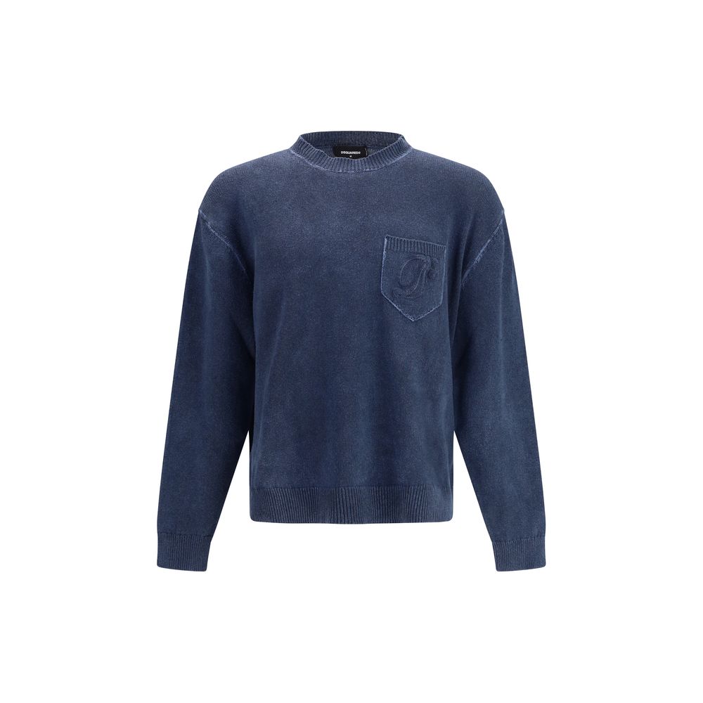 Dsquared² Blauer Polyester-Sweatshirt-1