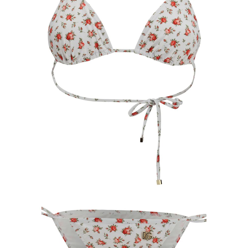 Dolce & Gabbana Weißer Nylon-Bikini-3