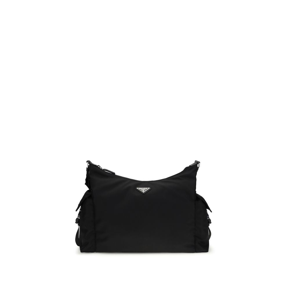 Prada black shoulder bag made from recycled polyamide-1