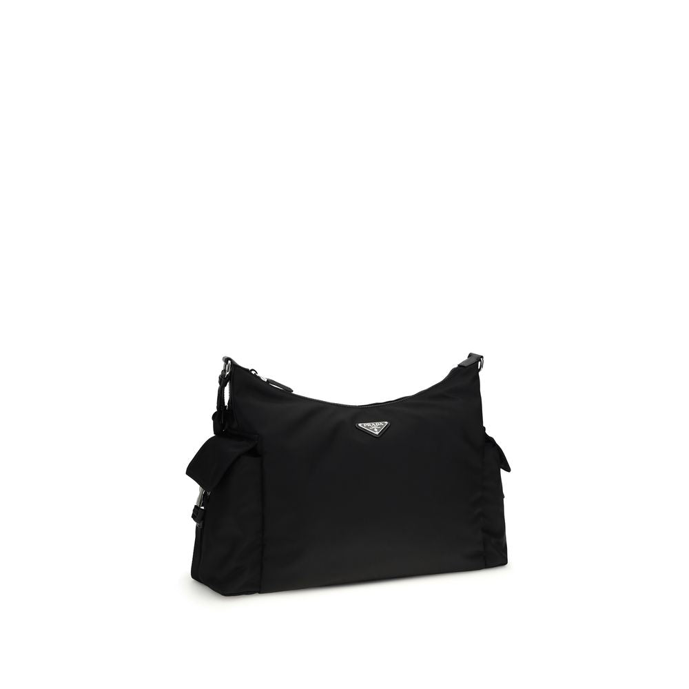 Prada black shoulder bag made from recycled polyamide-2