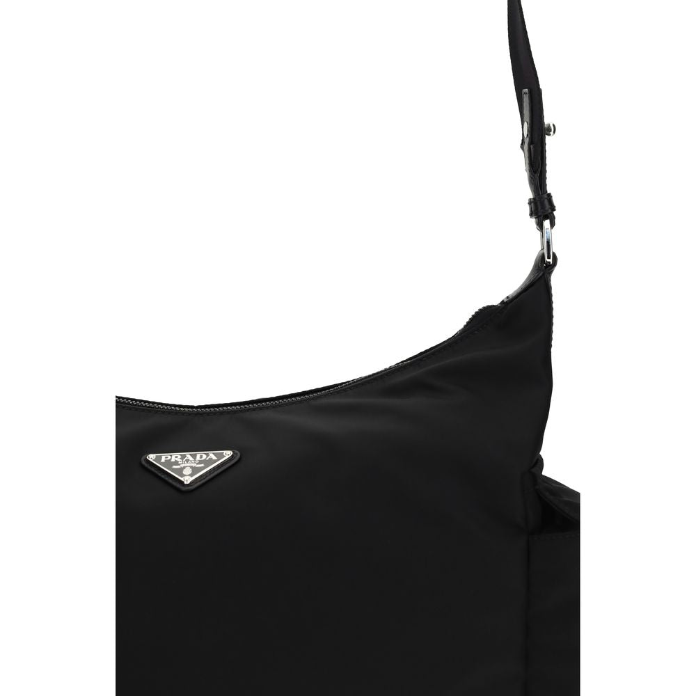 Prada black shoulder bag made from recycled polyamide-4