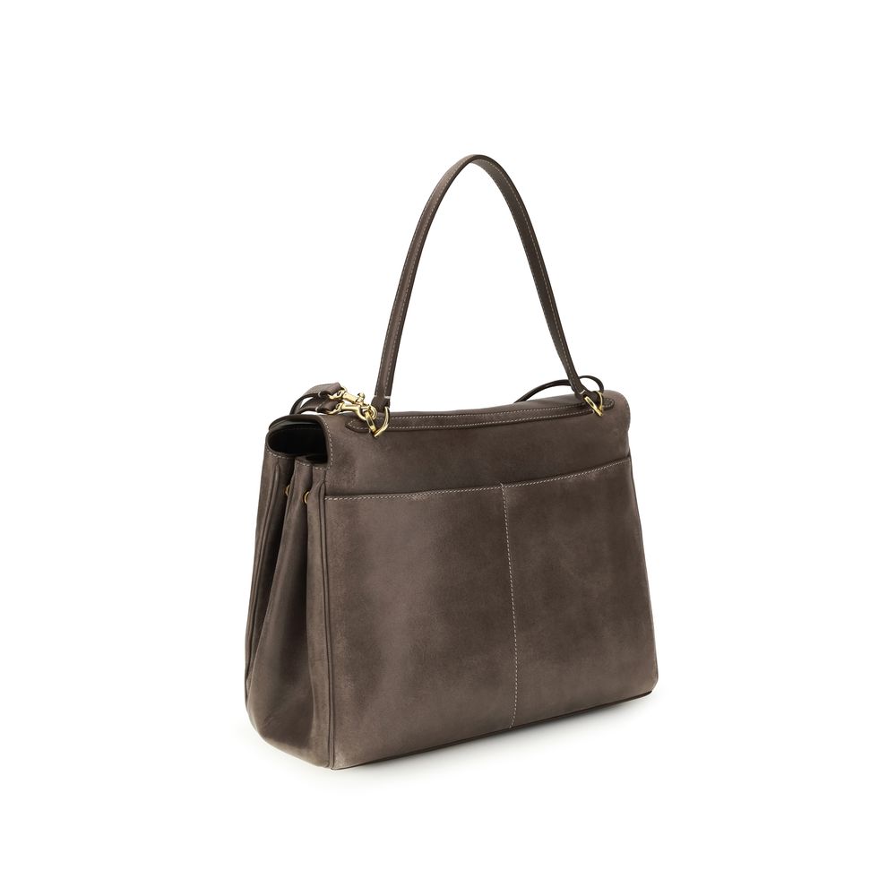 Balenciaga Graue Lammleder Schultertasche Ovis Aries Aries-3