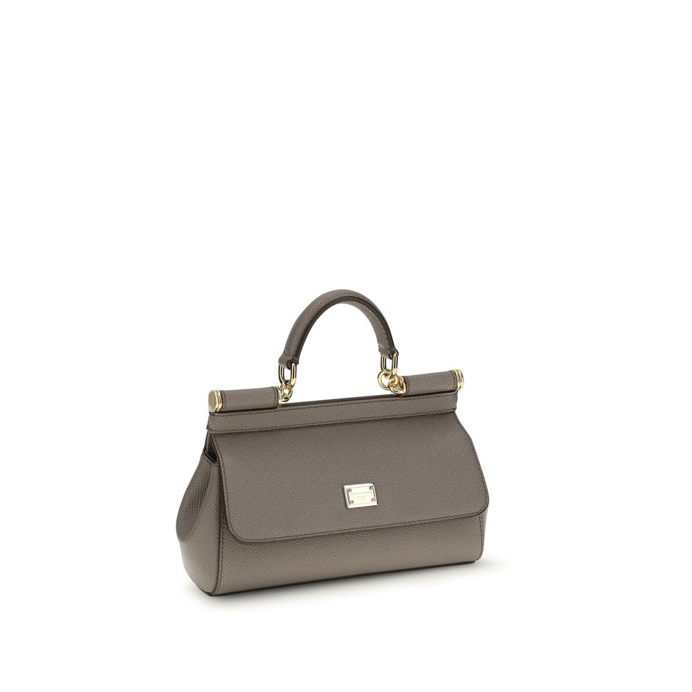 Dolce & Gabbana Braune Kalbsleder Bos Taurus Schultertasche-2