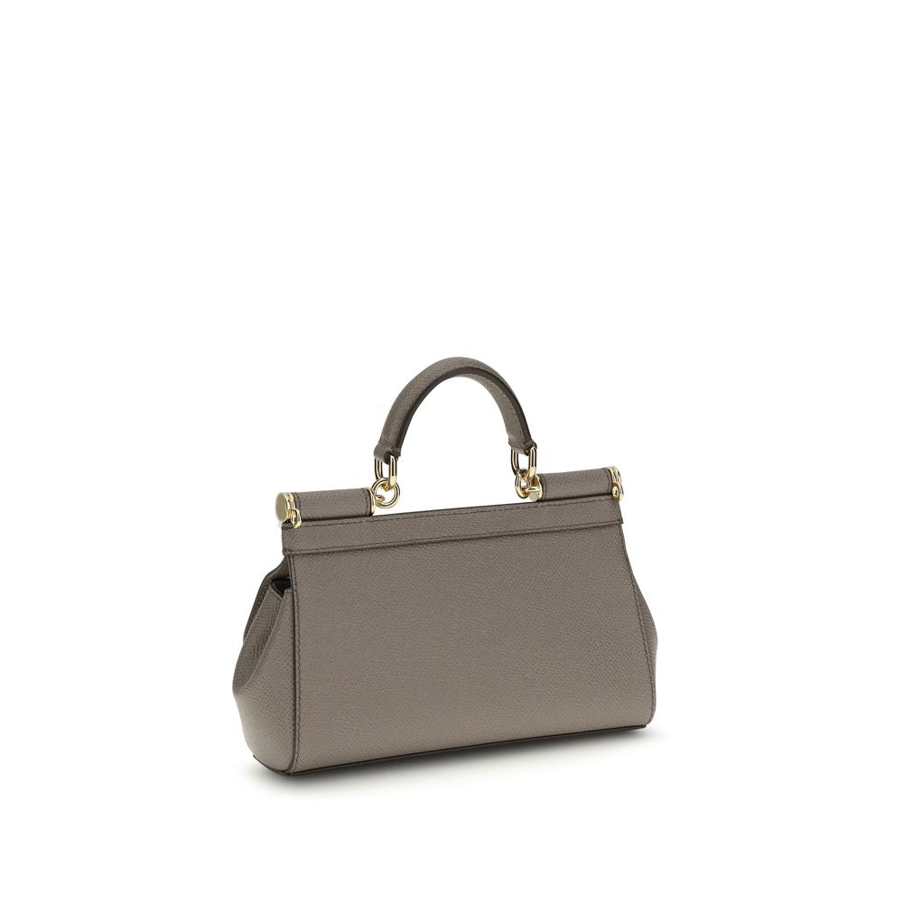 Dolce & Gabbana Braune Kalbsleder Bos Taurus Schultertasche-3