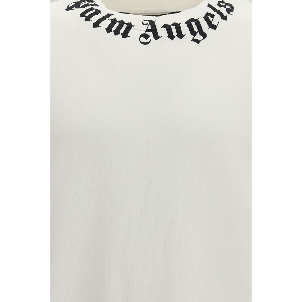 Palm Angels White Cotton Sweatshirt-3