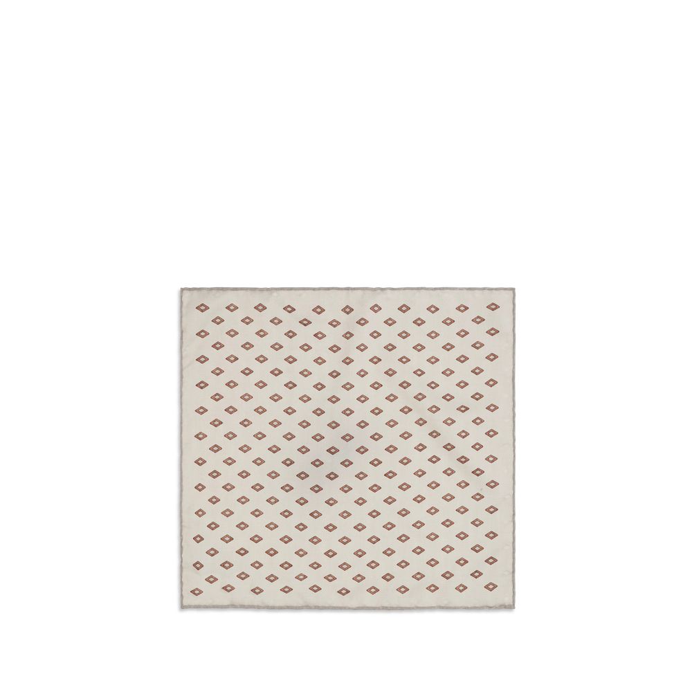 Brunello Cucinelli Mehrfarbiger Seidenschal-2