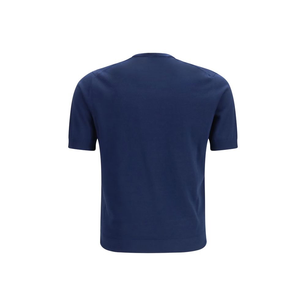 Prada Blaues Baumwoll-T-Shirt-2