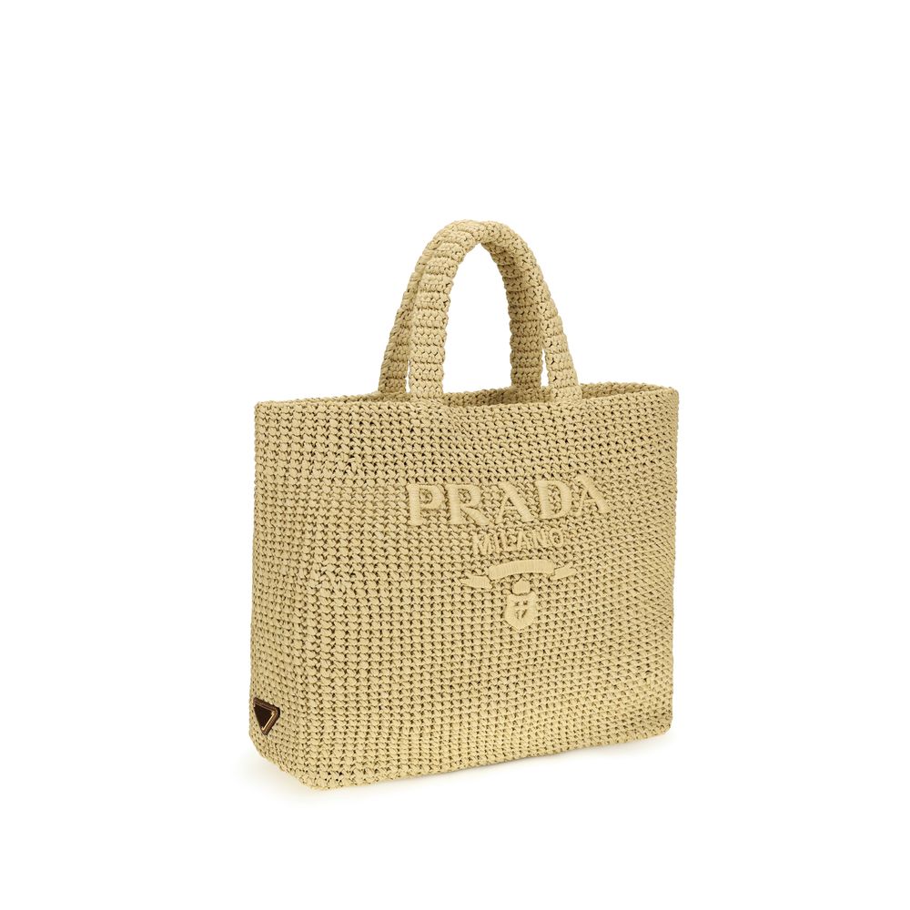 Prada Beige Raffia Shoulder Bag-2
