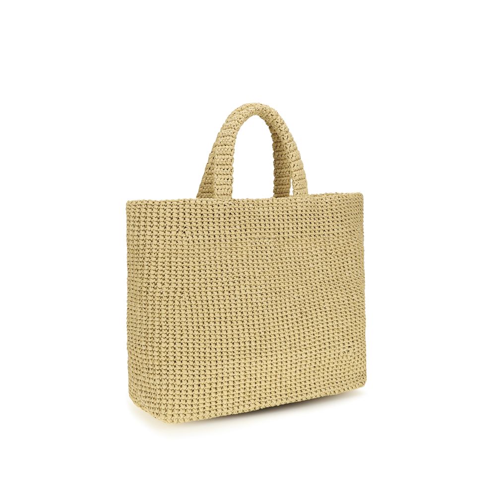 Prada Beige Raffia Shoulder Bag-3