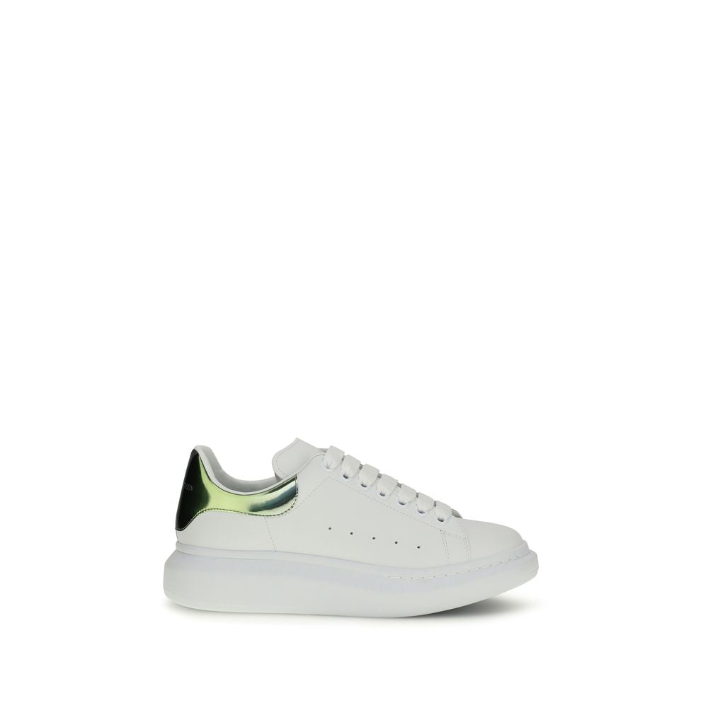 Alexander McQueen White Bos Taurus Calfskin Platform Sneakers