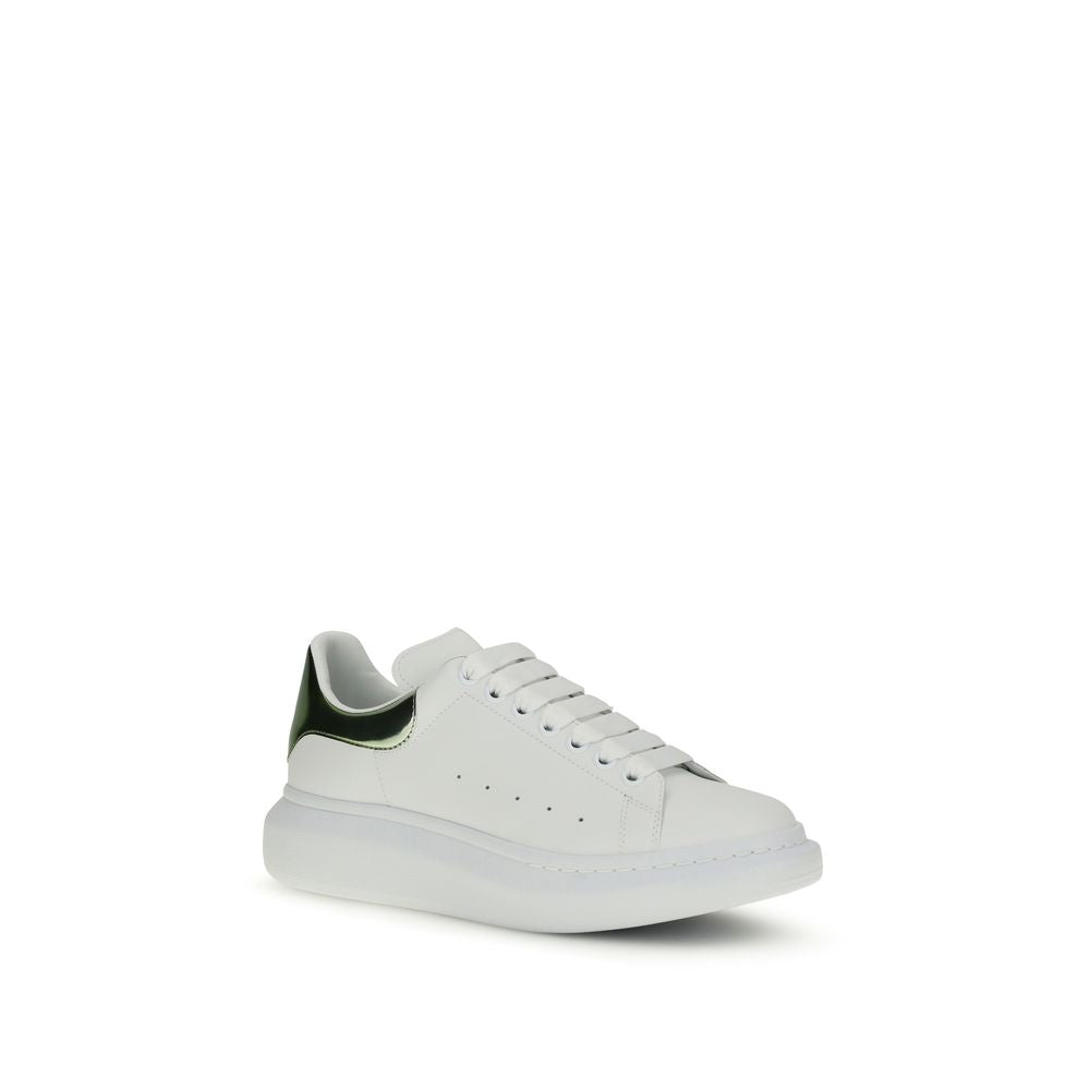 Alexander McQueen White Bos Taurus Calfskin Platform Sneakers-2