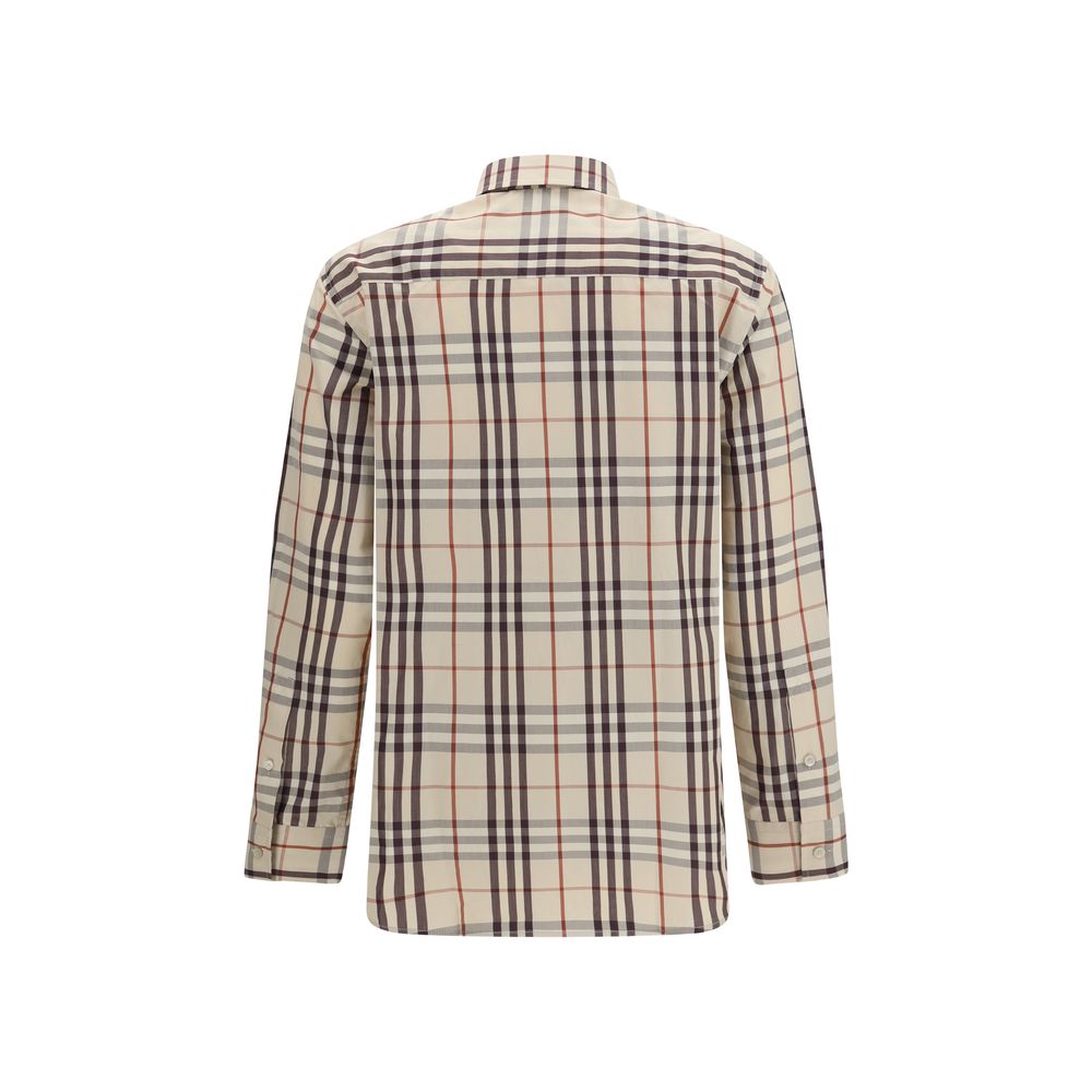 Burberry Beige Cotton Patterned Shirt-2
