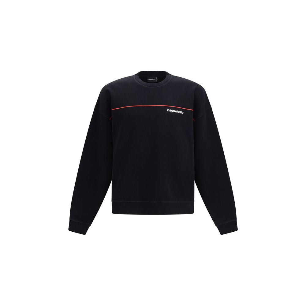 Dsquared² Schwarzer Baumwoll-Sweatshirt-1