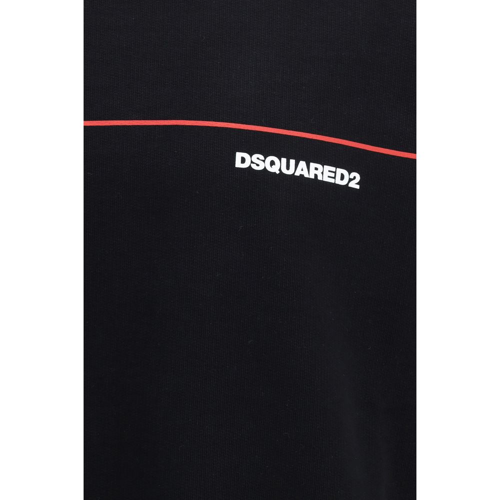 Dsquared² Schwarzer Baumwoll-Sweatshirt-3