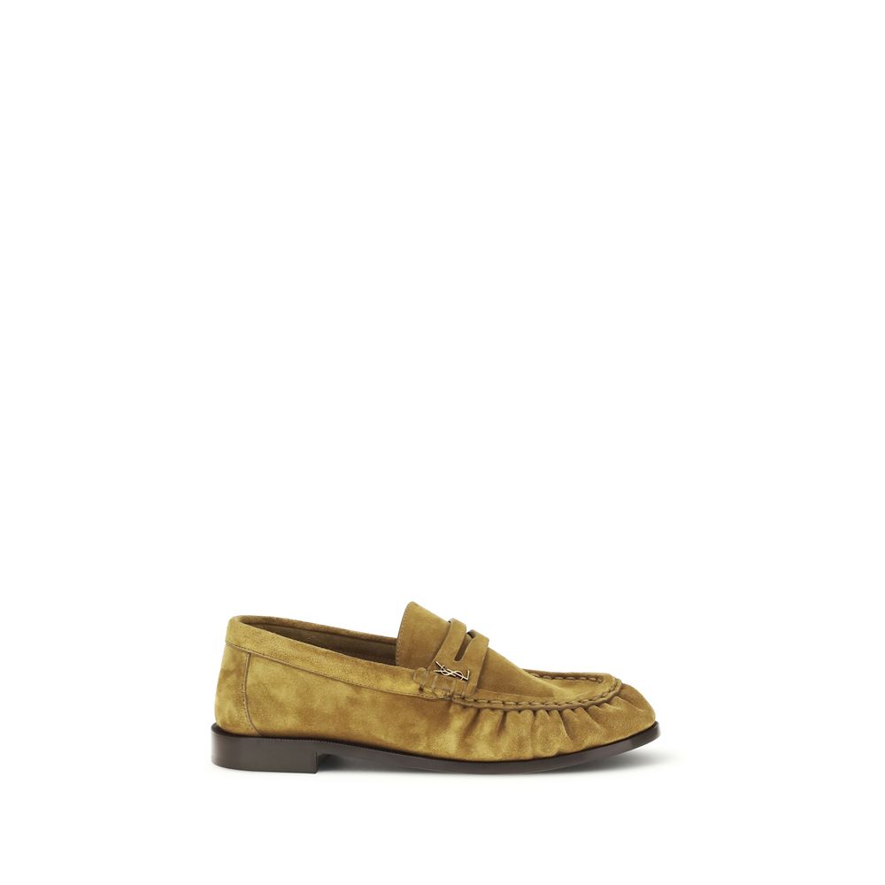 Saint Laurent Beige Kalbsleder Bos Taurus Slipper-Loafer-1