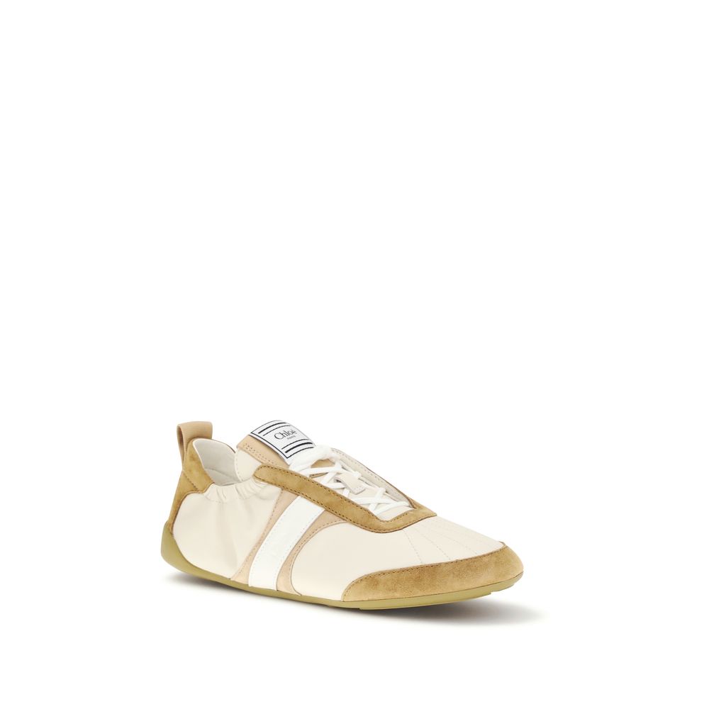 Chloé Beige Goatskin Athletic Sneakers-2