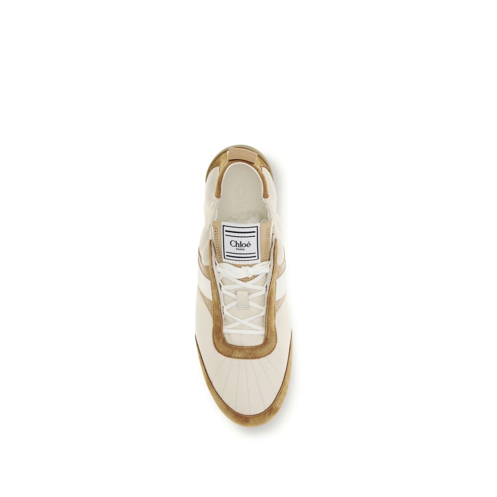 Chloé Beige Goatskin Athletic Sneakers-4