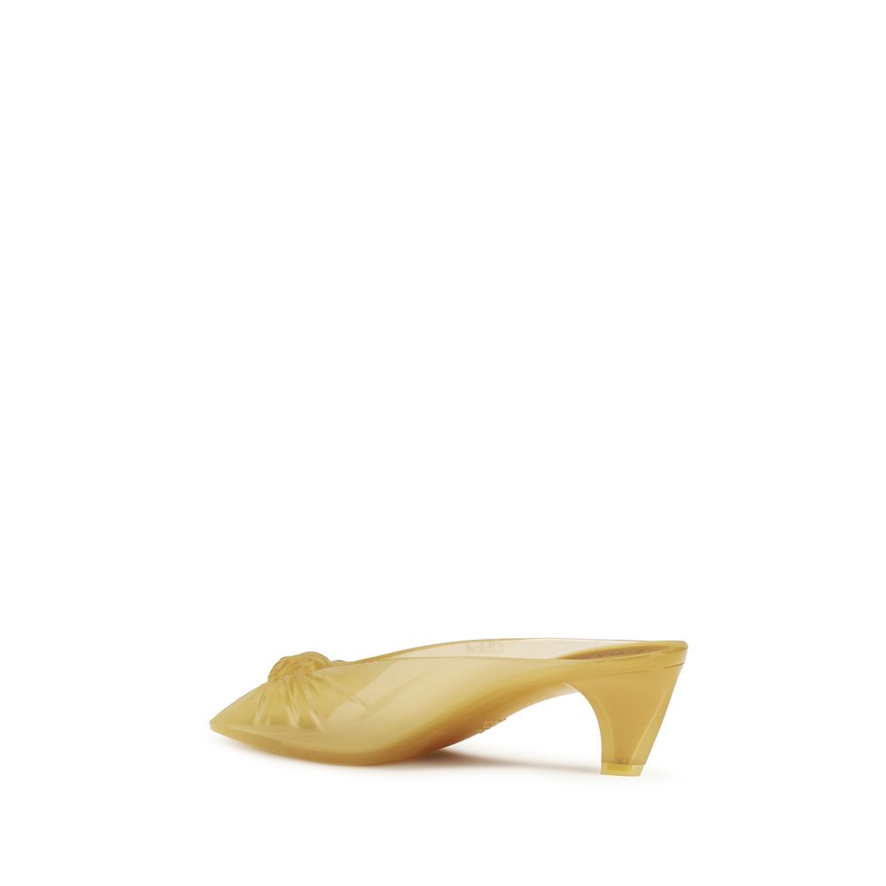 Chloé Beige Gummipantoletten-3