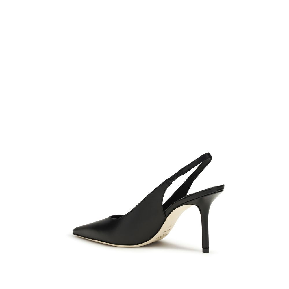 Jimmy Choo Schwarze Bos Taurus Kalbsleder Plateau-Pumps-3