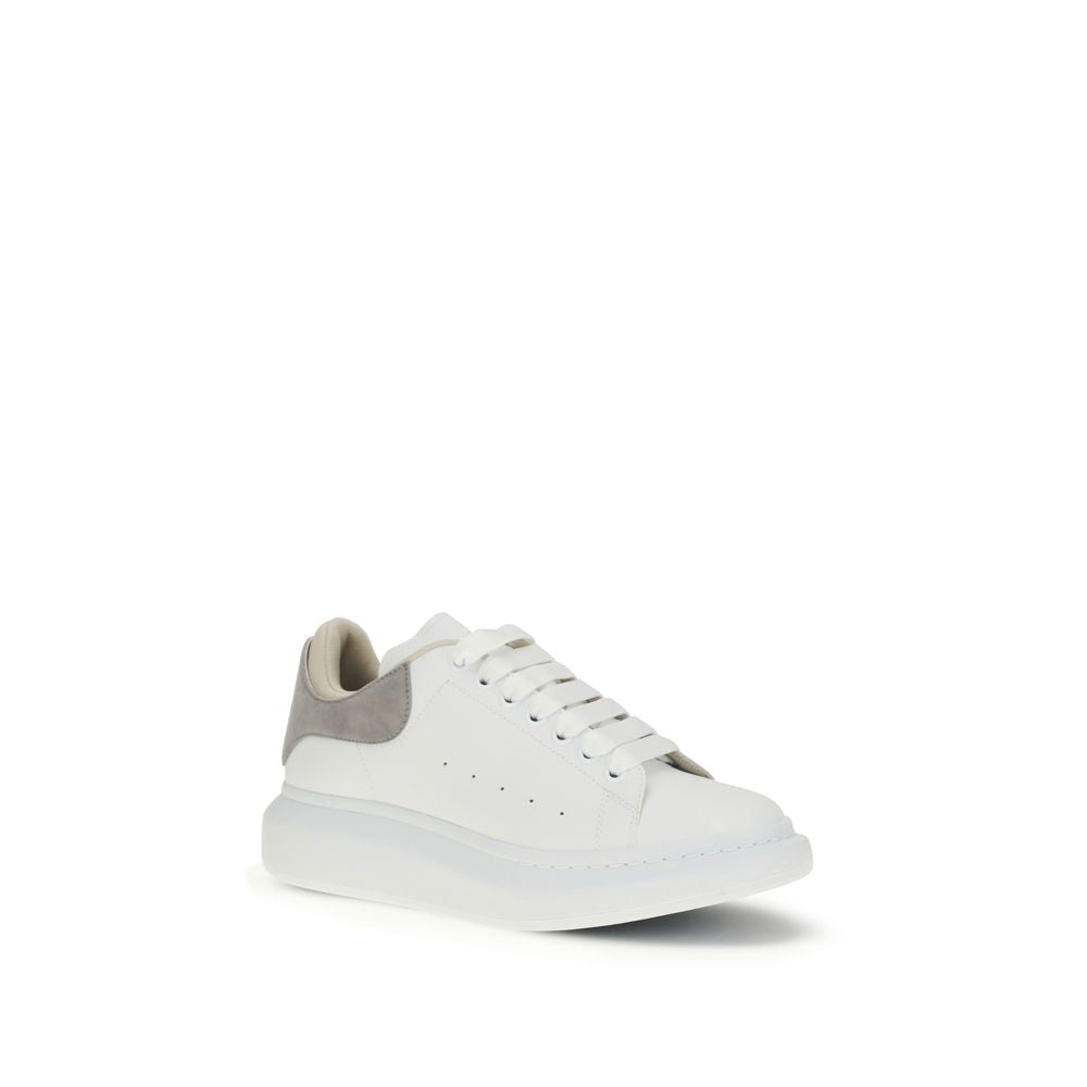 Alexander McQueen White Calfskin Bos Taurus Chunky Sneakers-2