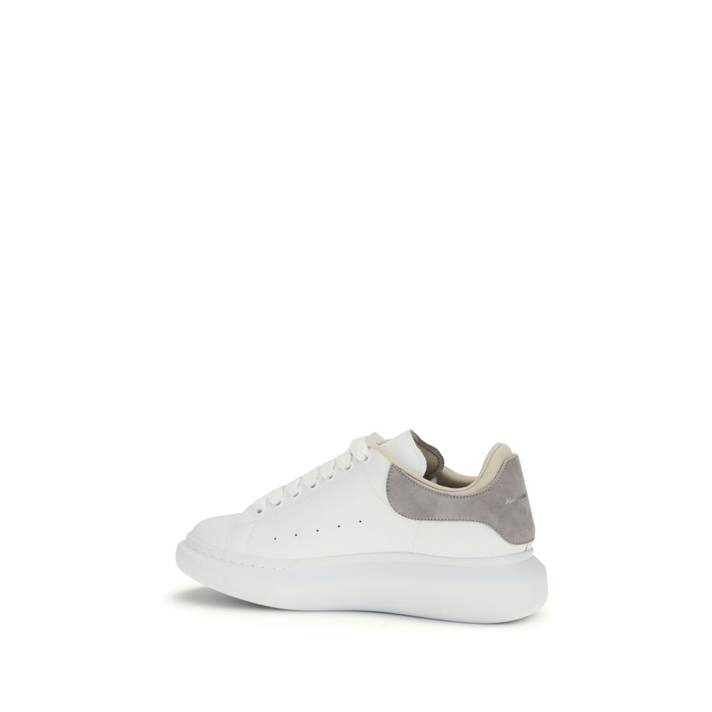 Alexander McQueen White Calfskin Bos Taurus Chunky Sneakers-3